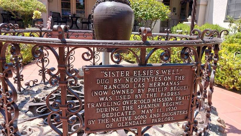 Sister Elsie's Well, a historic landmark on the grounds